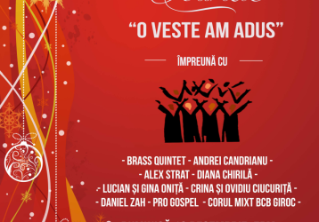 18.12.2016: Seară muzicală de colinde „O veste am adus”